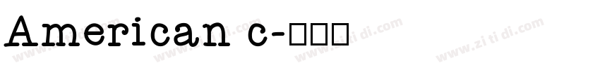 American c字体转换